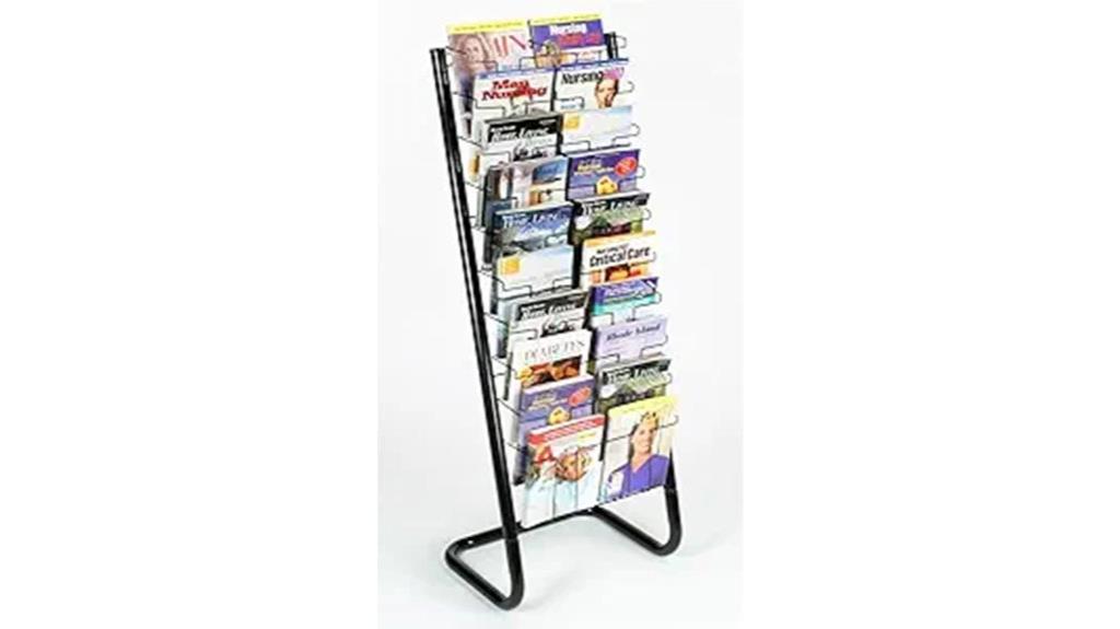 57 pocket magazine rack
