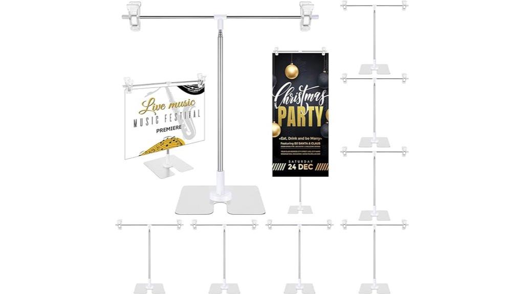adjustable metal banner holders
