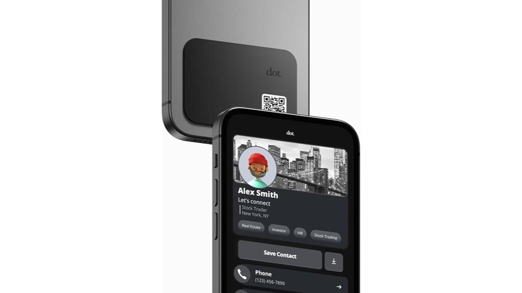 black nfc digital card