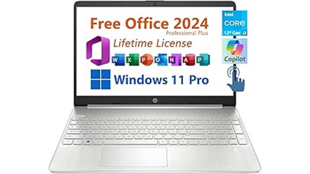 business laptop with office