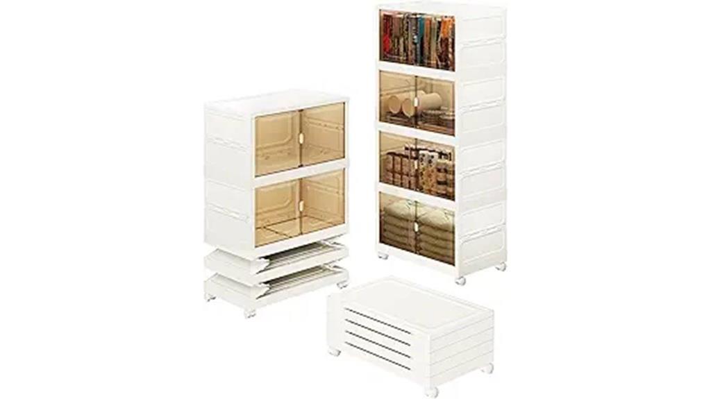 collapsible plastic storage bins