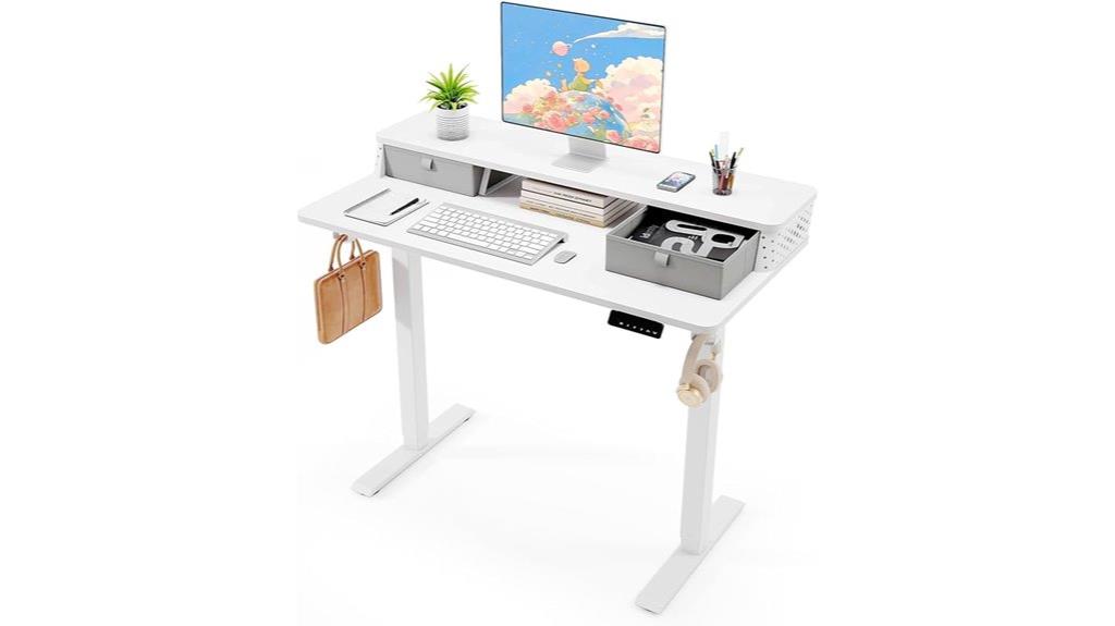 compact adjustable desk