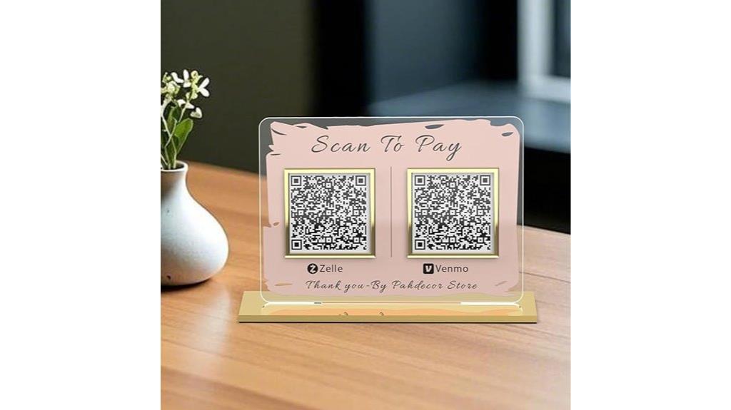 custom qr business sign