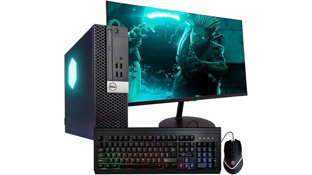dell desktop with rgb leds