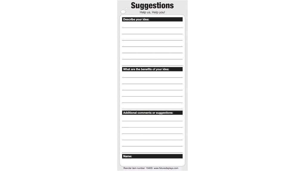 fixture displays suggestion cards
