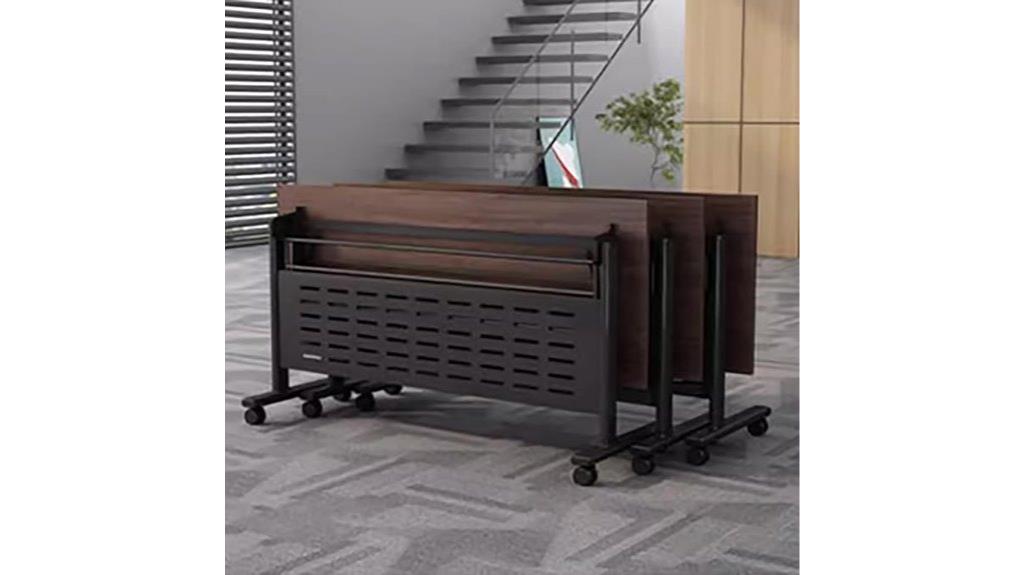 foldable conference table wheels