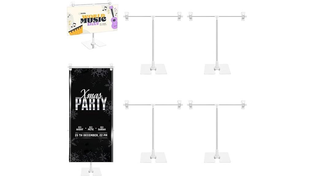 four pack banner holders