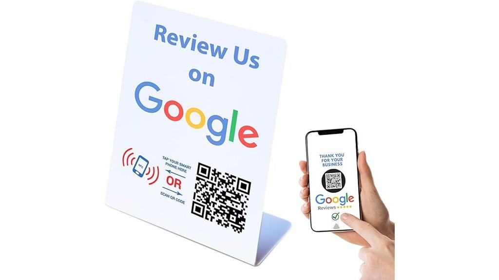 google business review stand