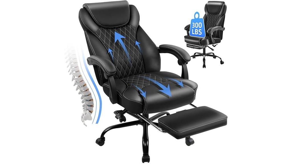 large tall ergonomic chair