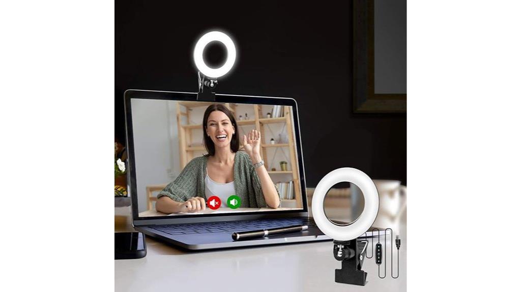 monitor clip on ring light