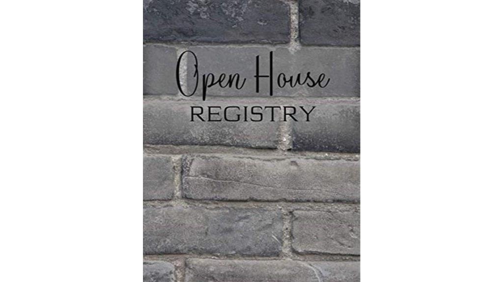 open house guest sign in
