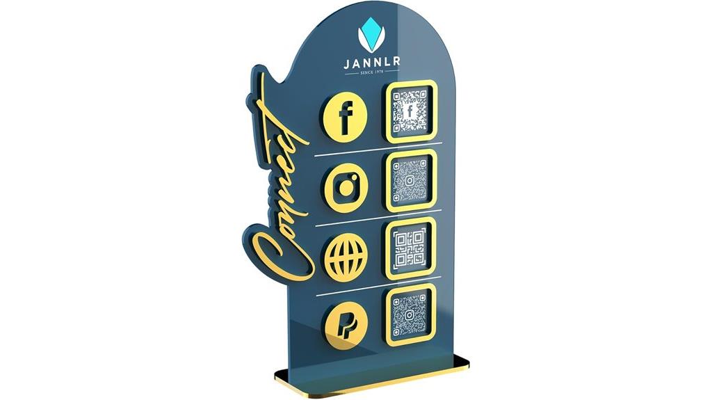 personalized 3d qr sign