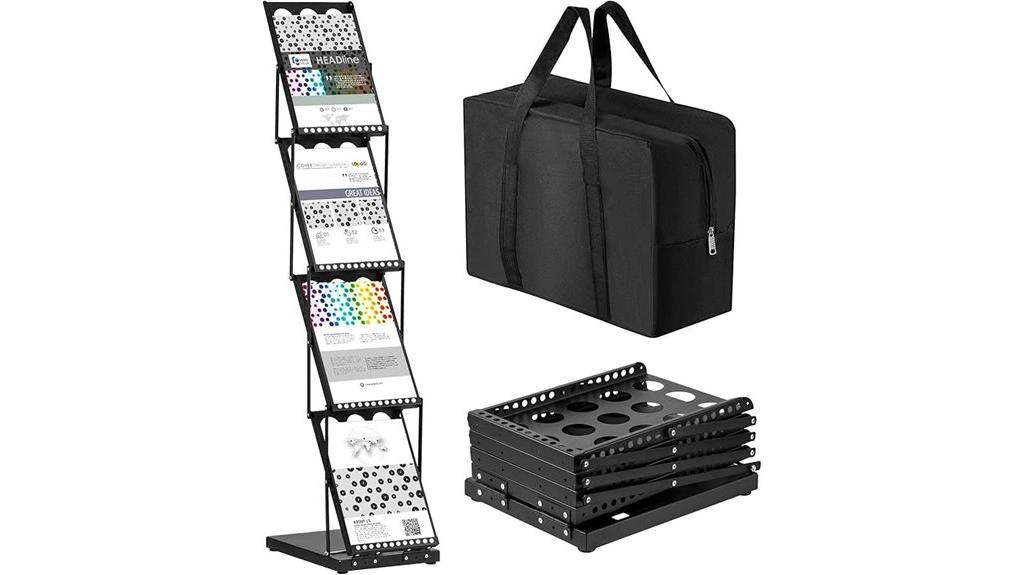 portable foldable magazine organizer