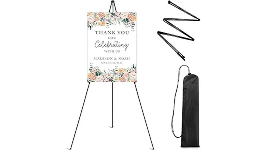 portable sign and poster easel