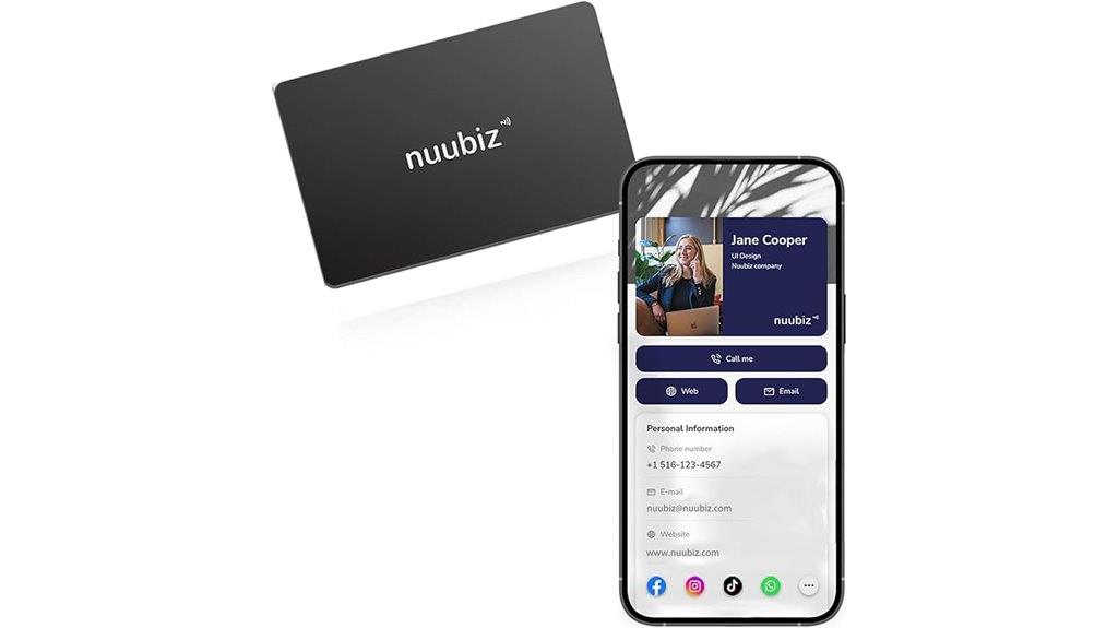 smart nfc qr card