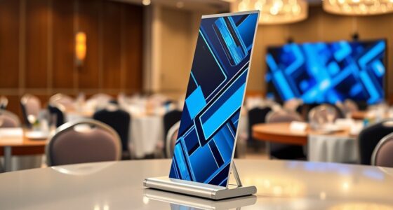 top table banner stand options