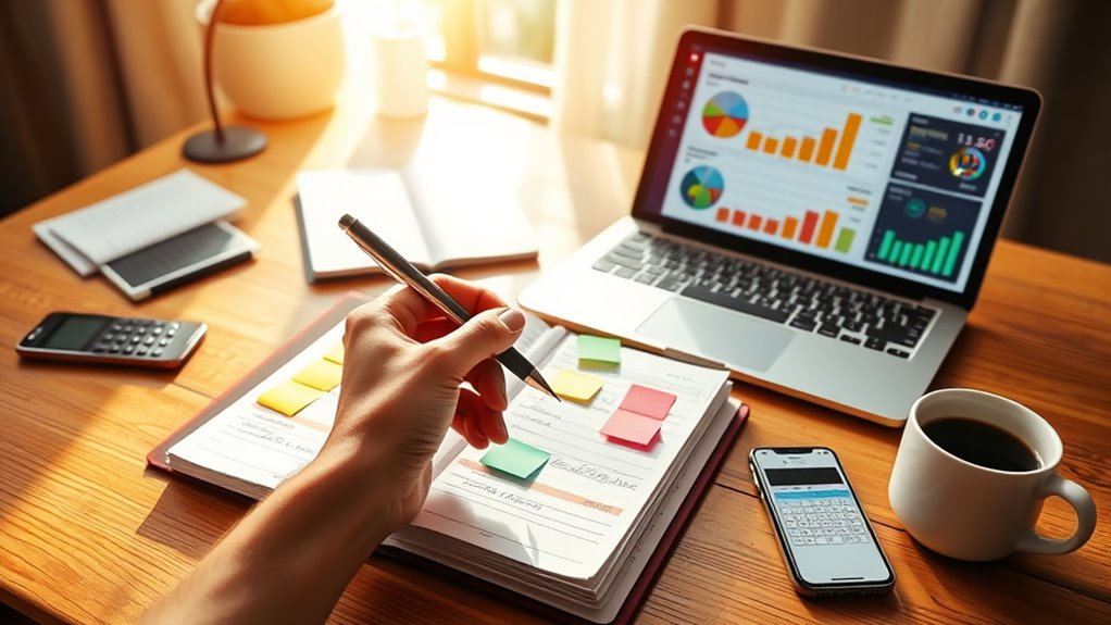 track review adjust finances