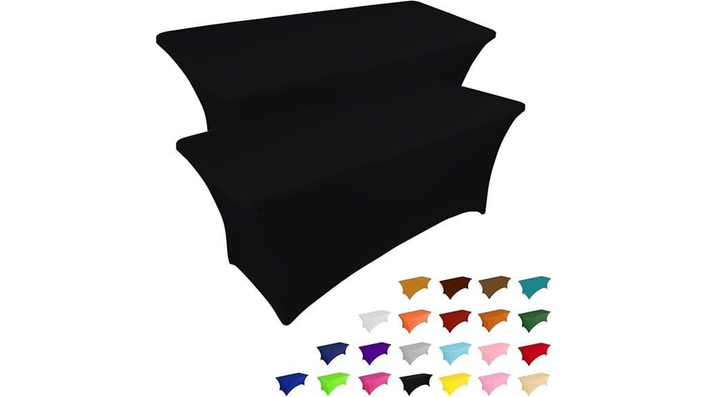 two pack 6ft spandex tablecloths