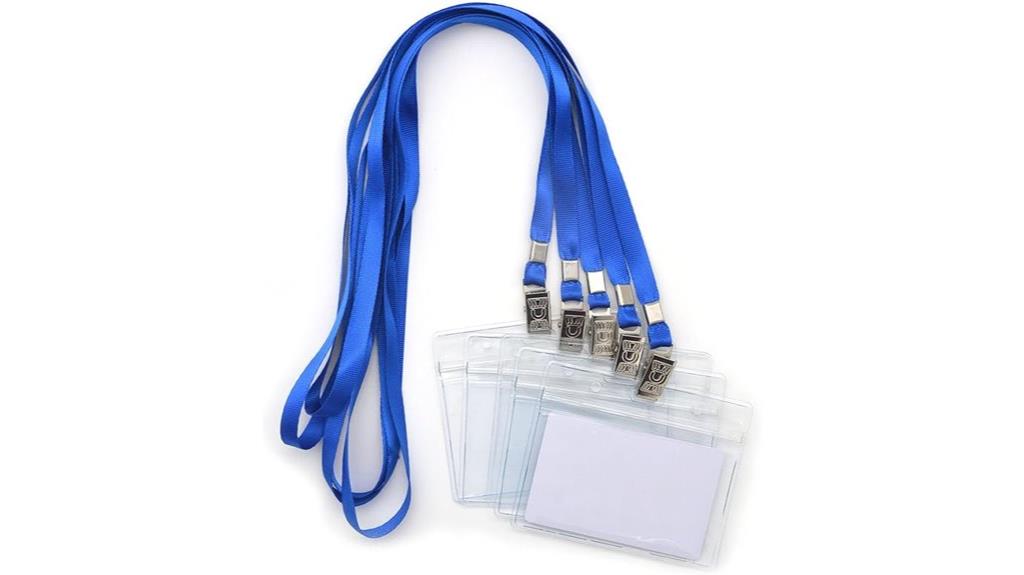 waterproof badge and lanyard