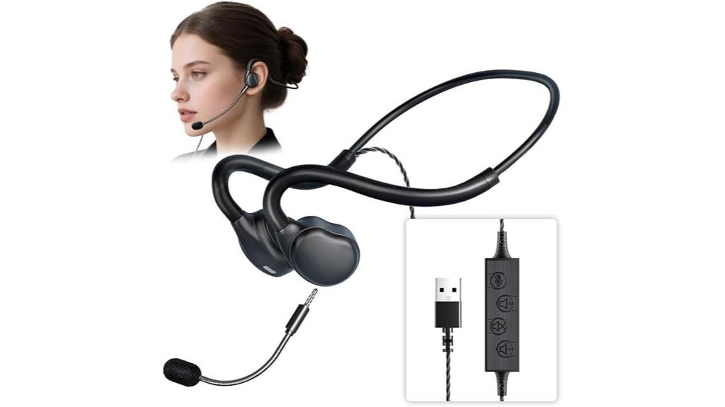 wired usb open ear