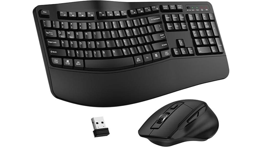 wireless black keyboard mouse