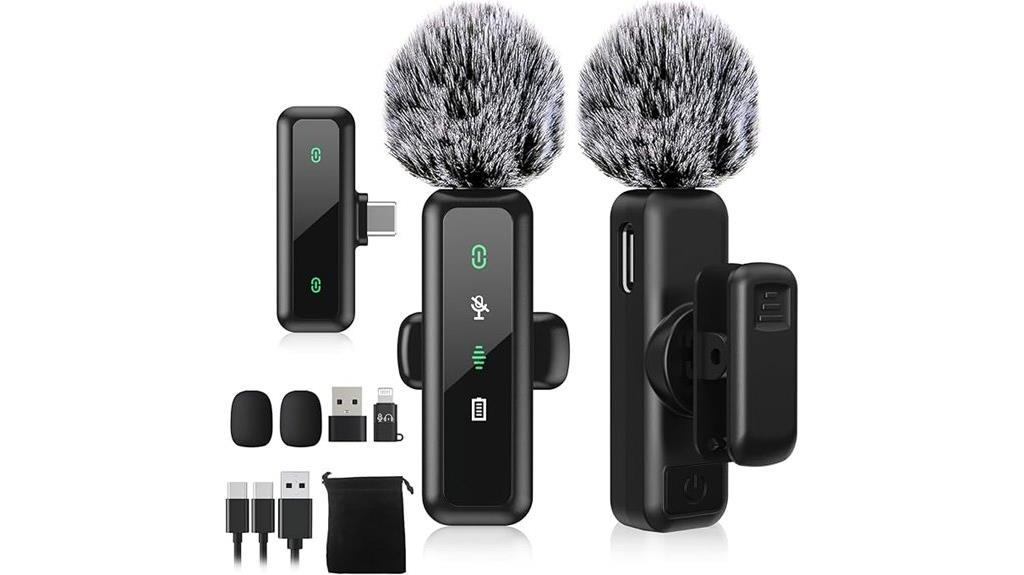 wireless usb c lavalier microphone