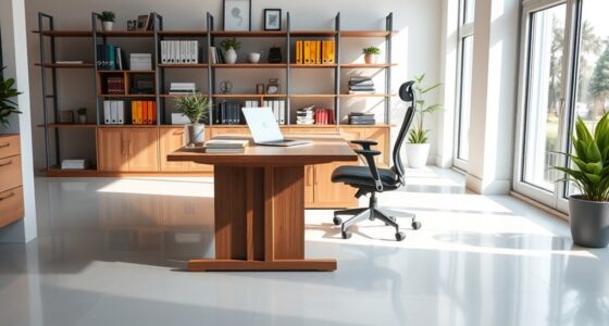 efficient office space arrangement