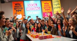 hosting giveaways and contests