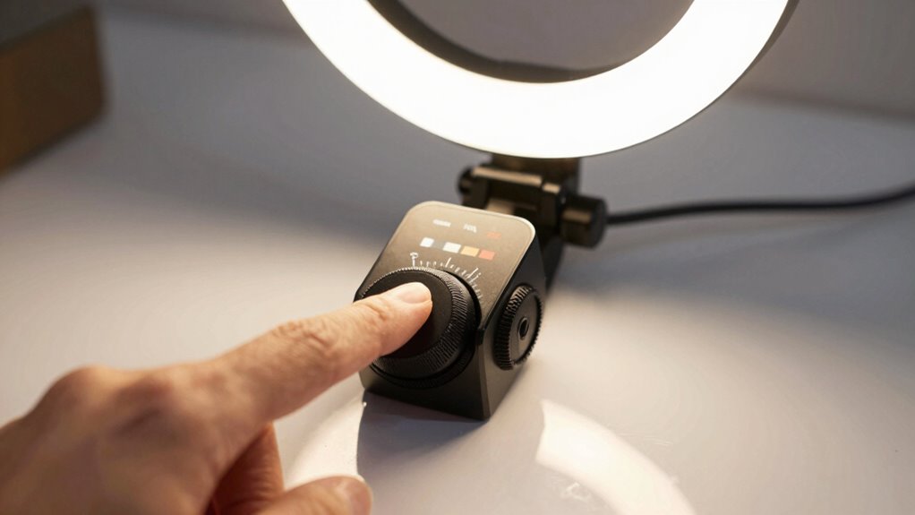 adjust brightness and color temperature