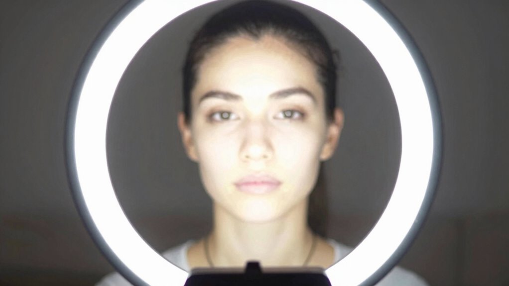 adjust light for balanced face