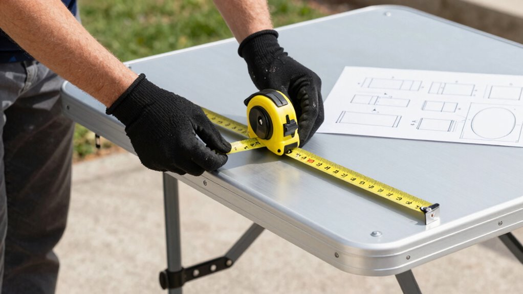 choose table size and shape