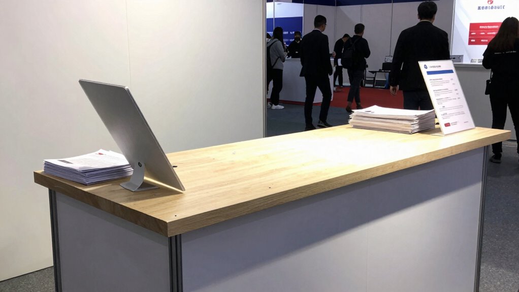 cluttered display undermines professionalism