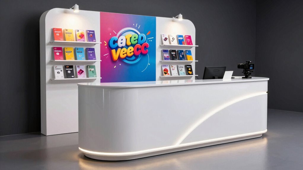 effective booth counter setup