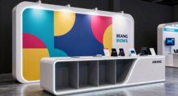 effective trade show counter setup