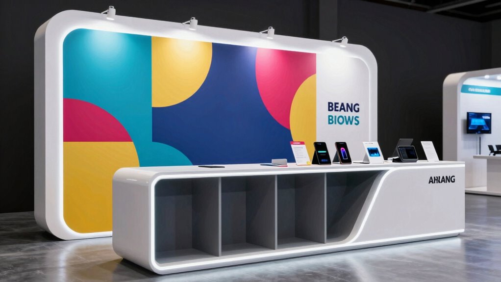 effective trade show counter setup