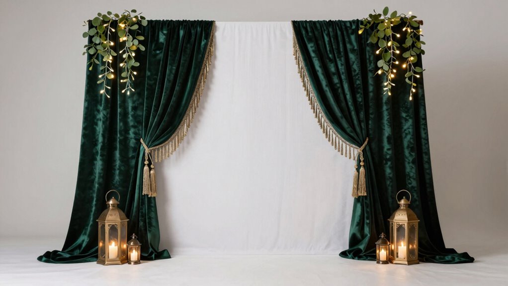enhance backdrop with accessories