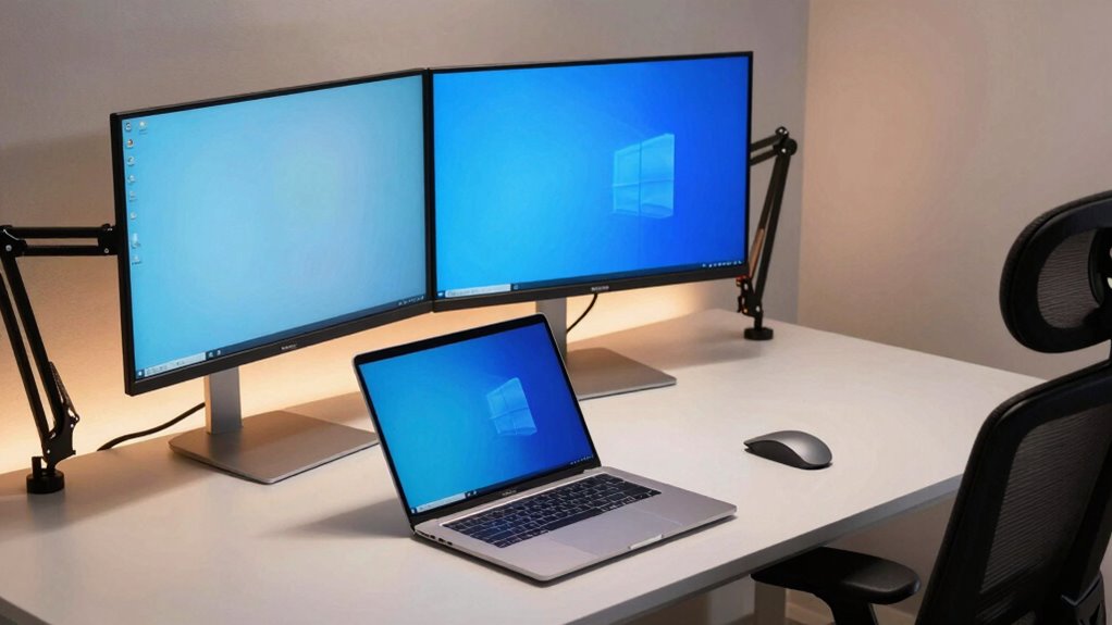 ergonomic screen arrangement tips