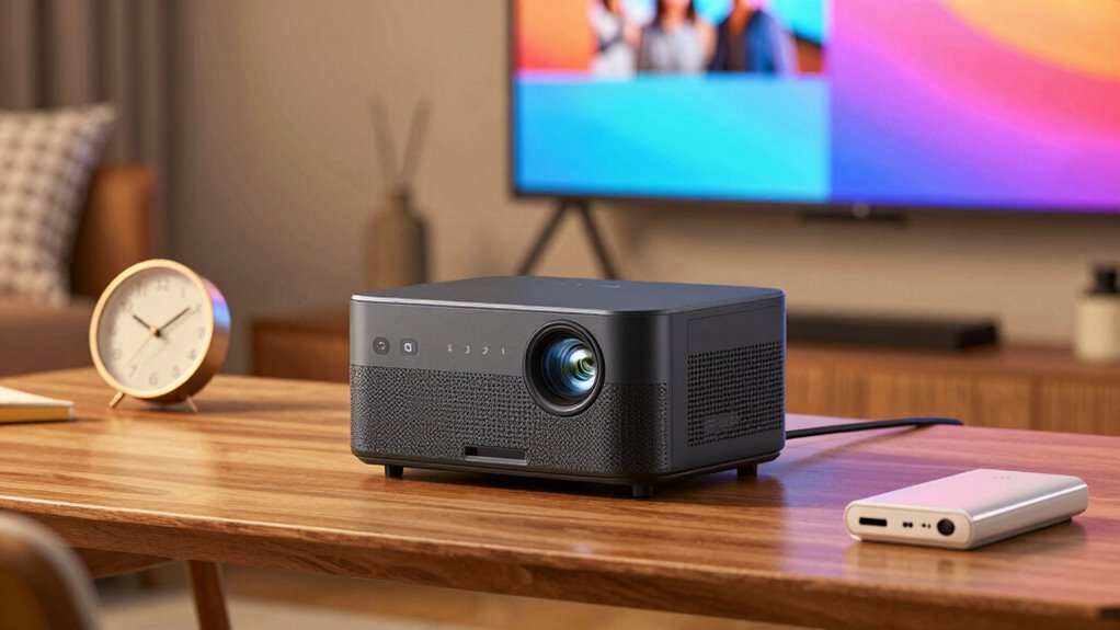 extended portable projector usage