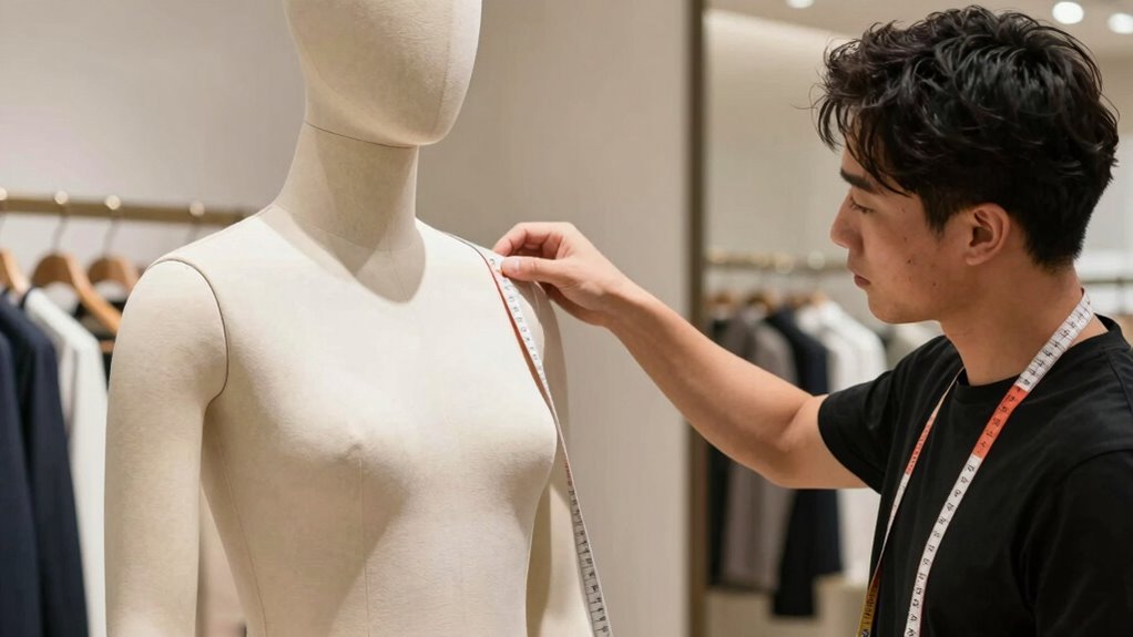matching mannequin size proportions