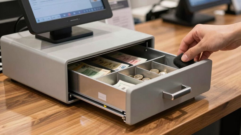 optimized cash drawer setup