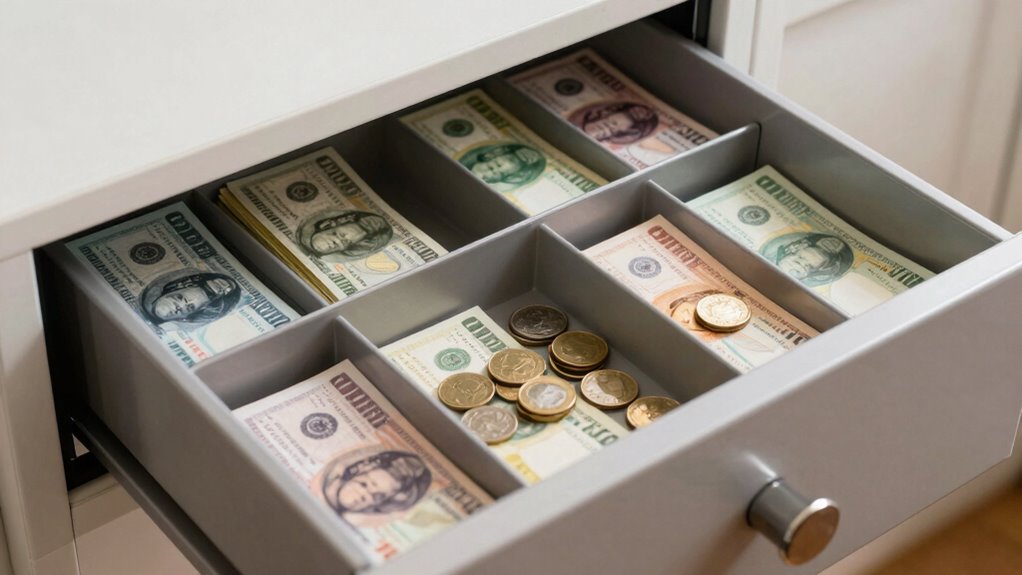 organize cash for efficiency