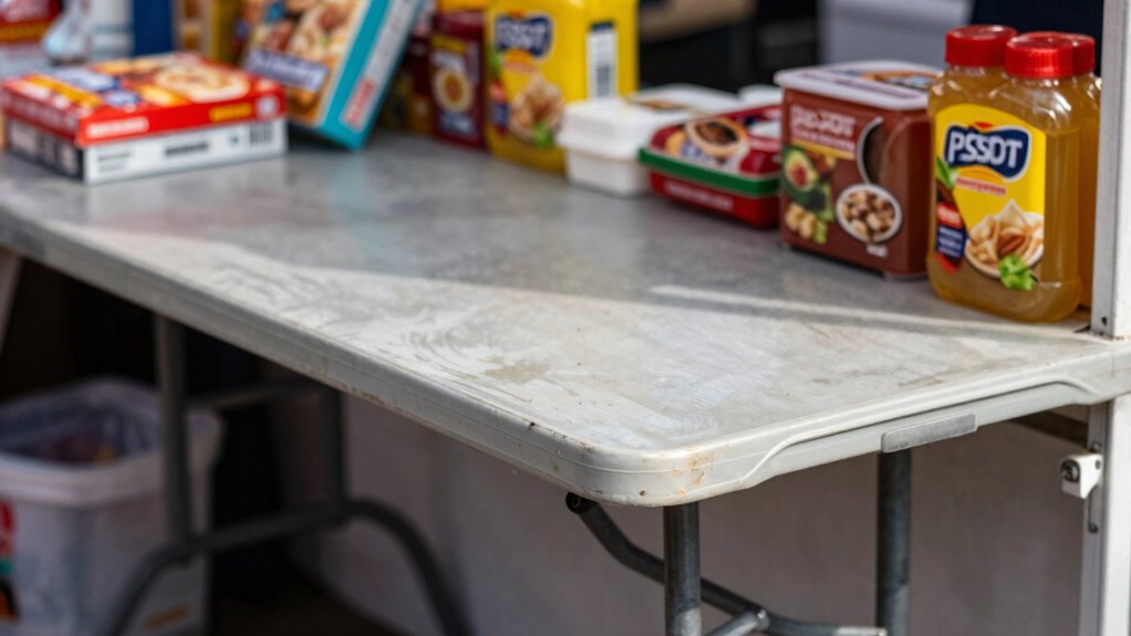 poor fold table setup