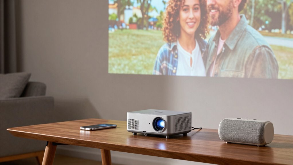 portable high quality projection features