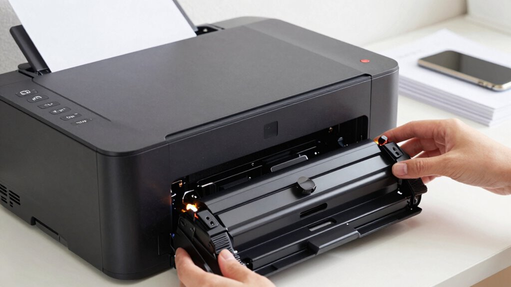 proper laser printer setup