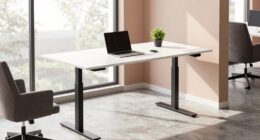 quiet shared workspace desks