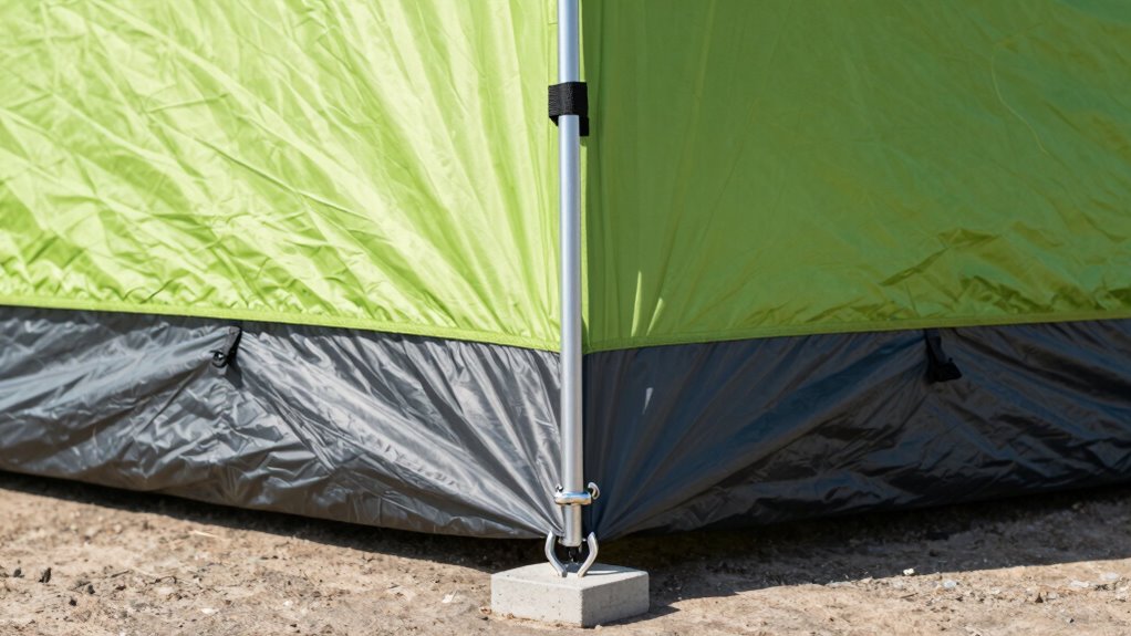 secure adjustable canopy setup