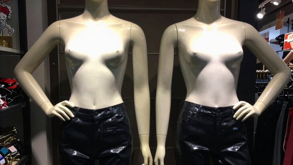 spot awkward mannequin poses