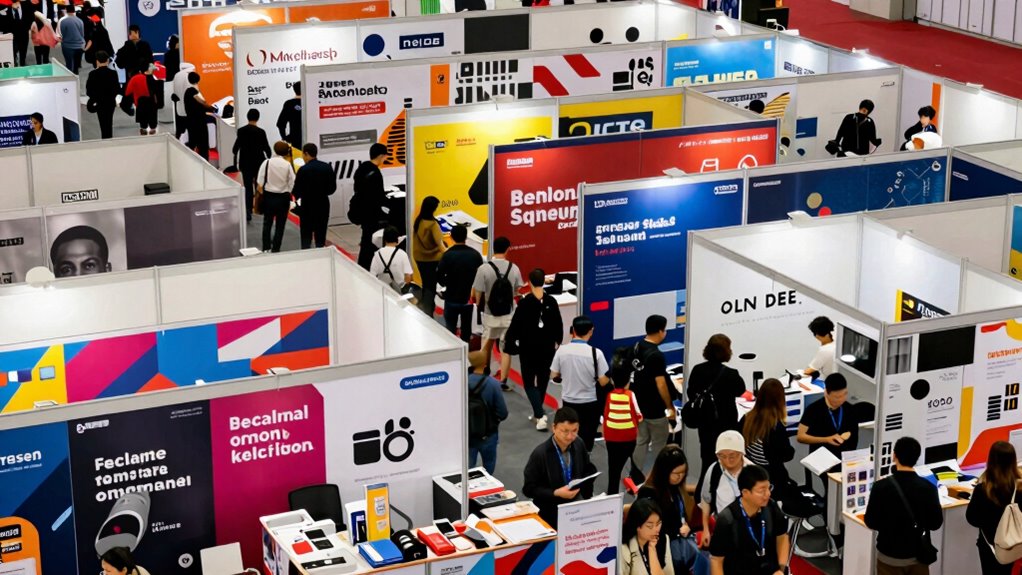 strategic organized booth layout