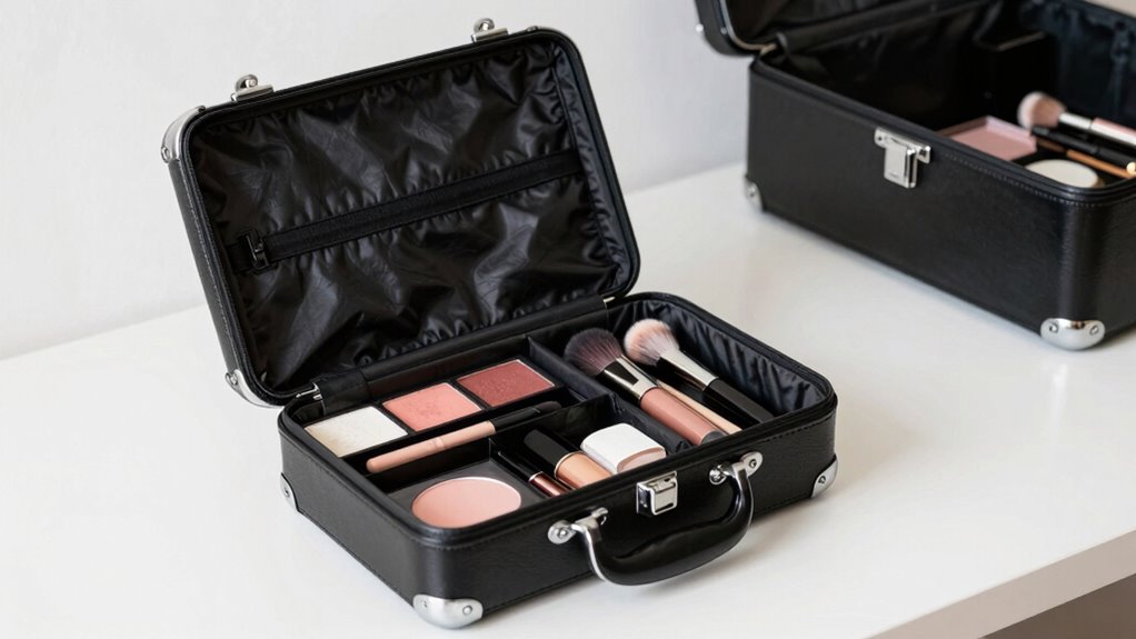 stylish space saving makeup storage