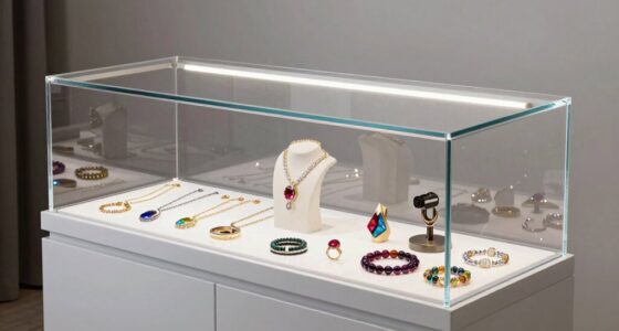 top acrylic display cabinets